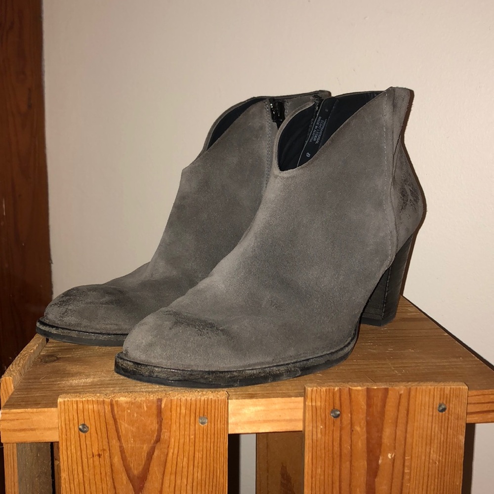 Paul Green Grey Delgado Suede Booties